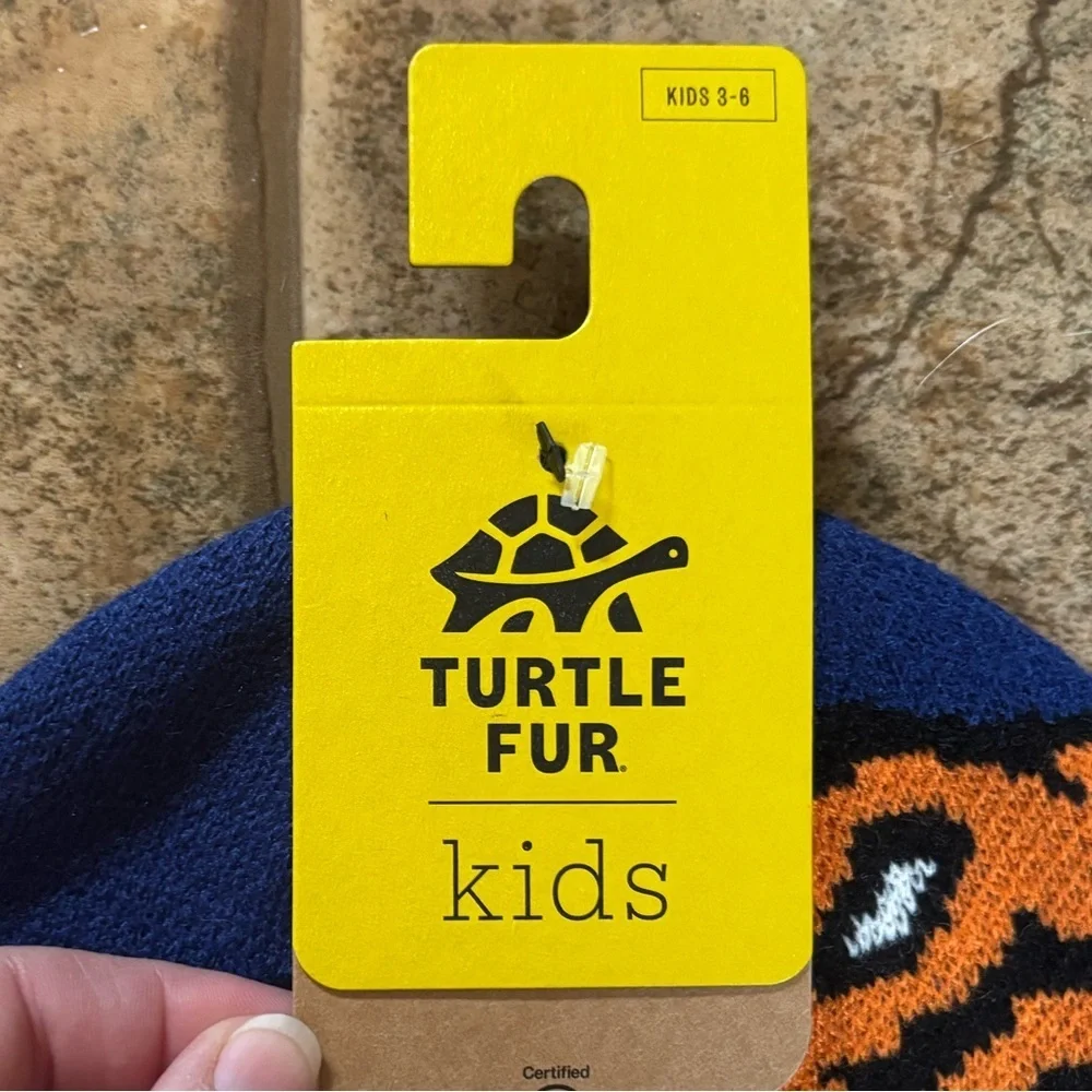 NWT kids Turtle Fur Rawzy Beanie sz 3-6 yrs